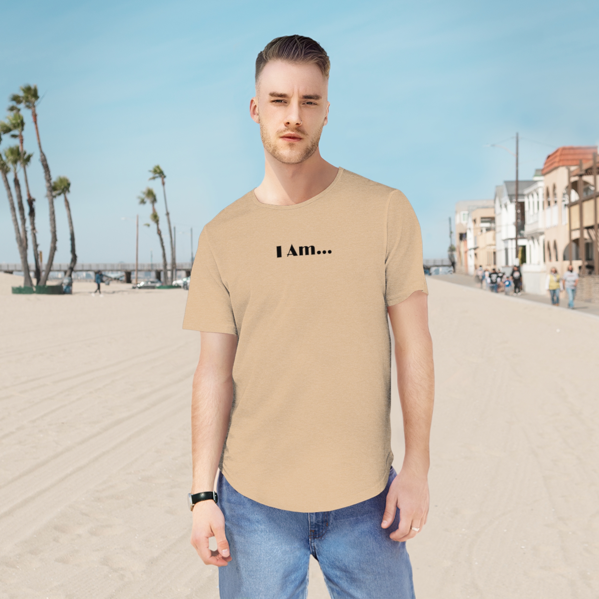 "I Am" Curved Hem Tee - Image 7