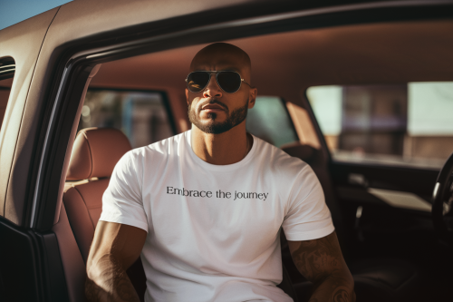 Embrace the Journey Tee – Inspirational Minimalist Crew Shirt
